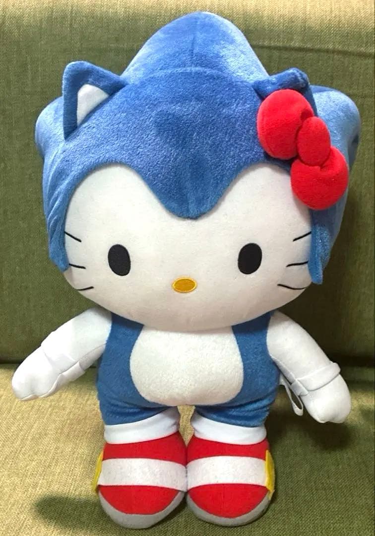 ソニック　ハローキティ スーパージャンボぬいぐるみ