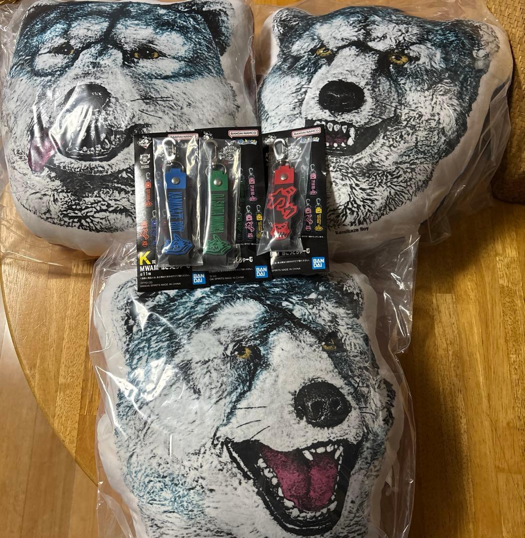 一番くじ MAN WITH A MISSION フェイスクッション 他 計6点