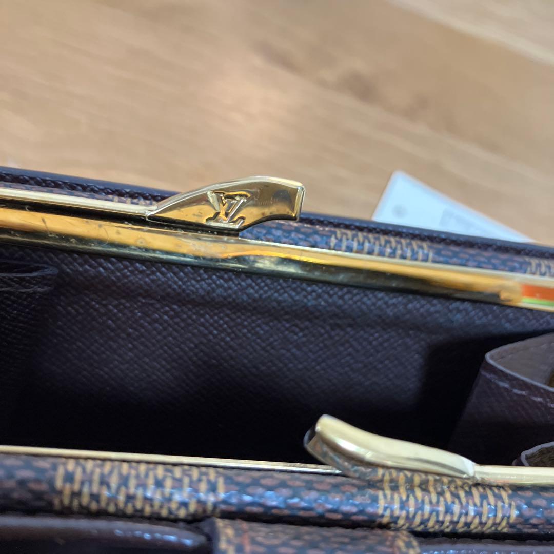 ルイ・ヴィトン　ダミエ　サイフ　二つ折り がま口財布