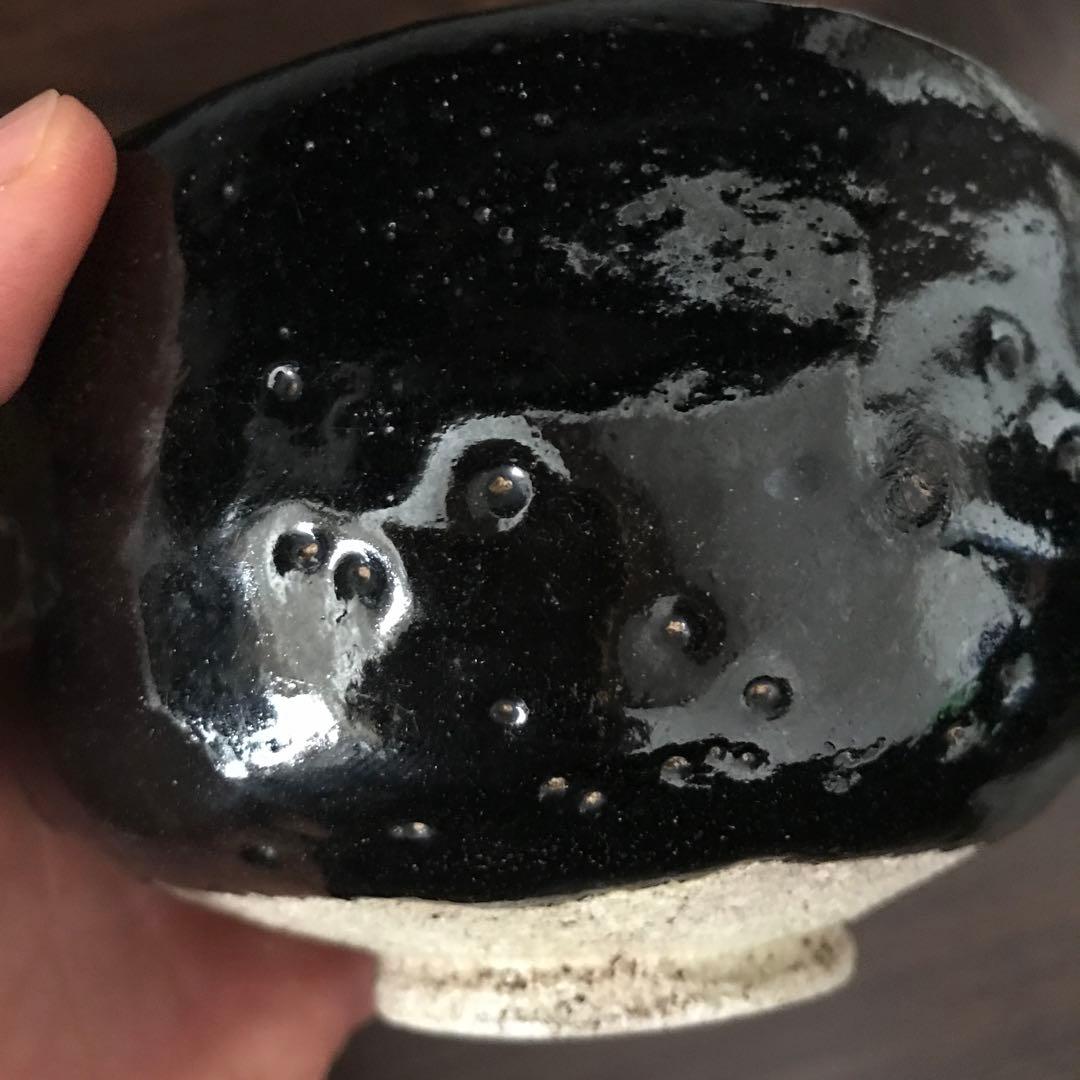 黒楽銘「青苔」十代旦入 仕覆入り 三重箱 貴重品