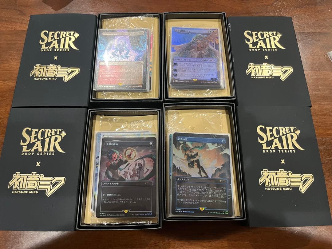 MTG Secret lair 初音ミク 日本語 foil 4種セット　春夏秋冬