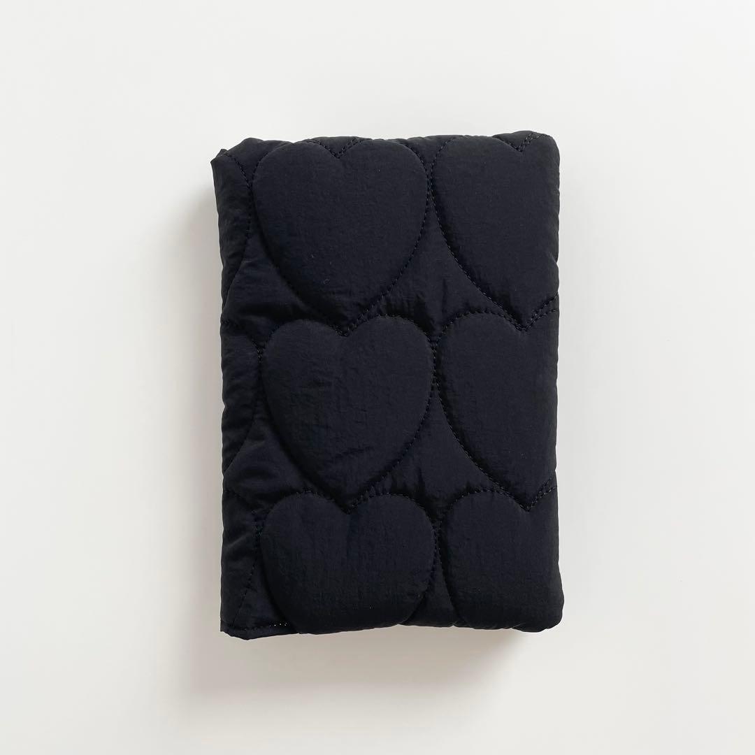 早い者勝ち　韓国　バインダー　カバー　貯金　ブラック　ハート　コースター