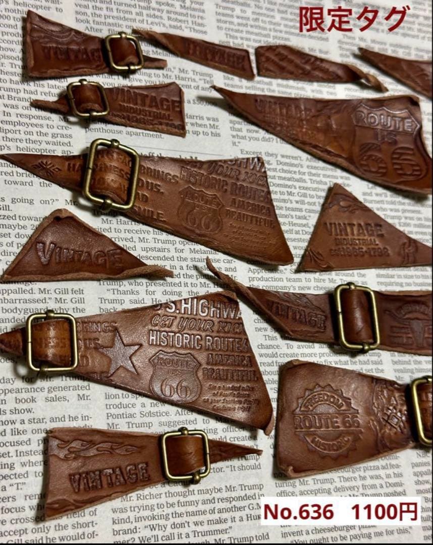 専用 革タグ レザータグ ハンドメイド