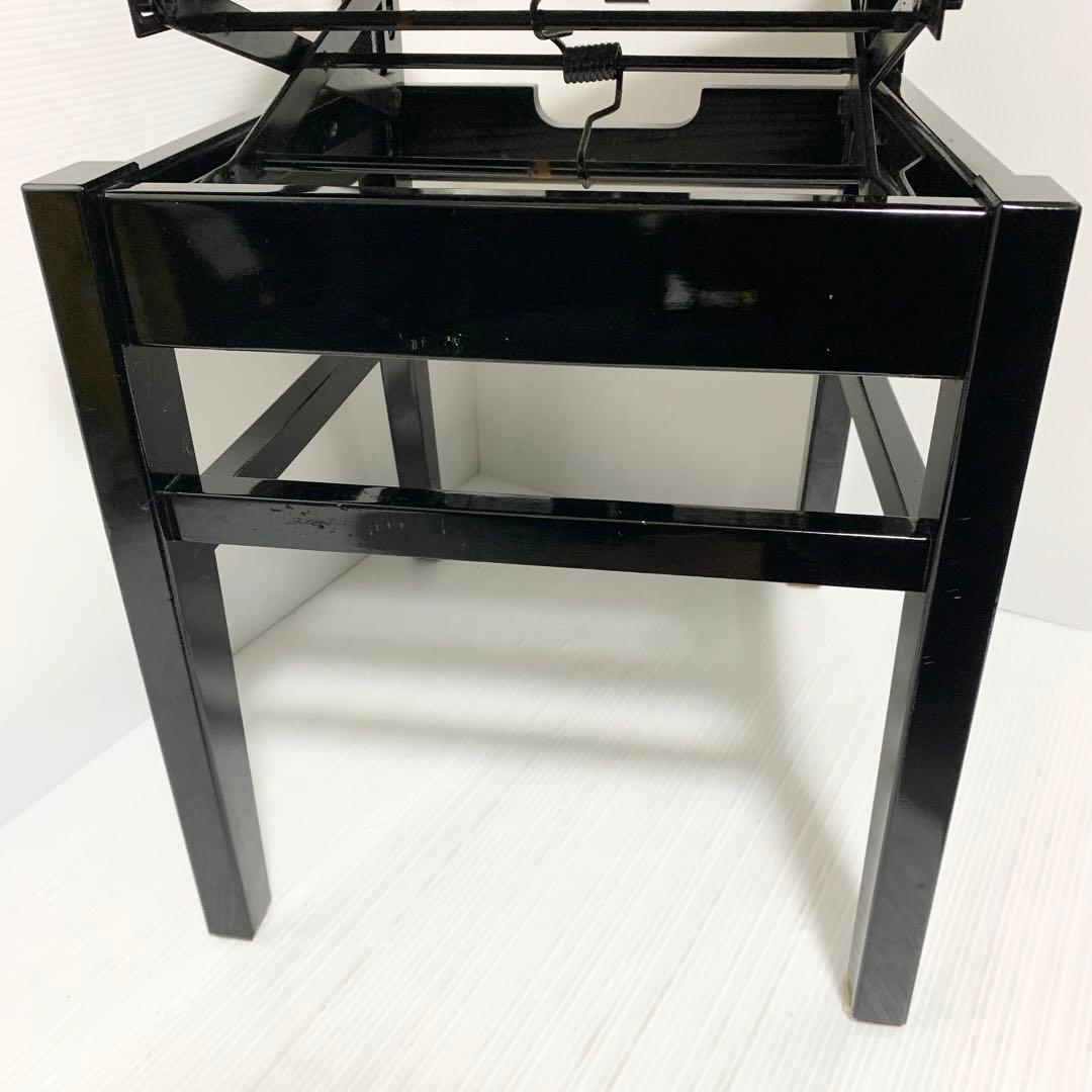 ピアノ椅子トムソン型 高低 背もたれ付き ヴィンテージ