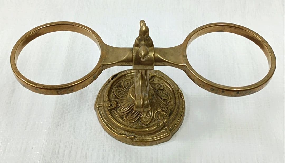 michiko　イタリア製 真鍮/陶器製 ソープディッシュ&タンブラー