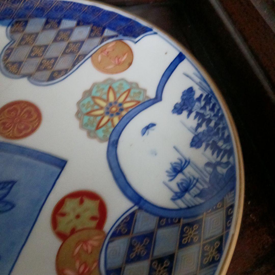 希少 骨董【オールド香蘭】8.5寸皿 26cm