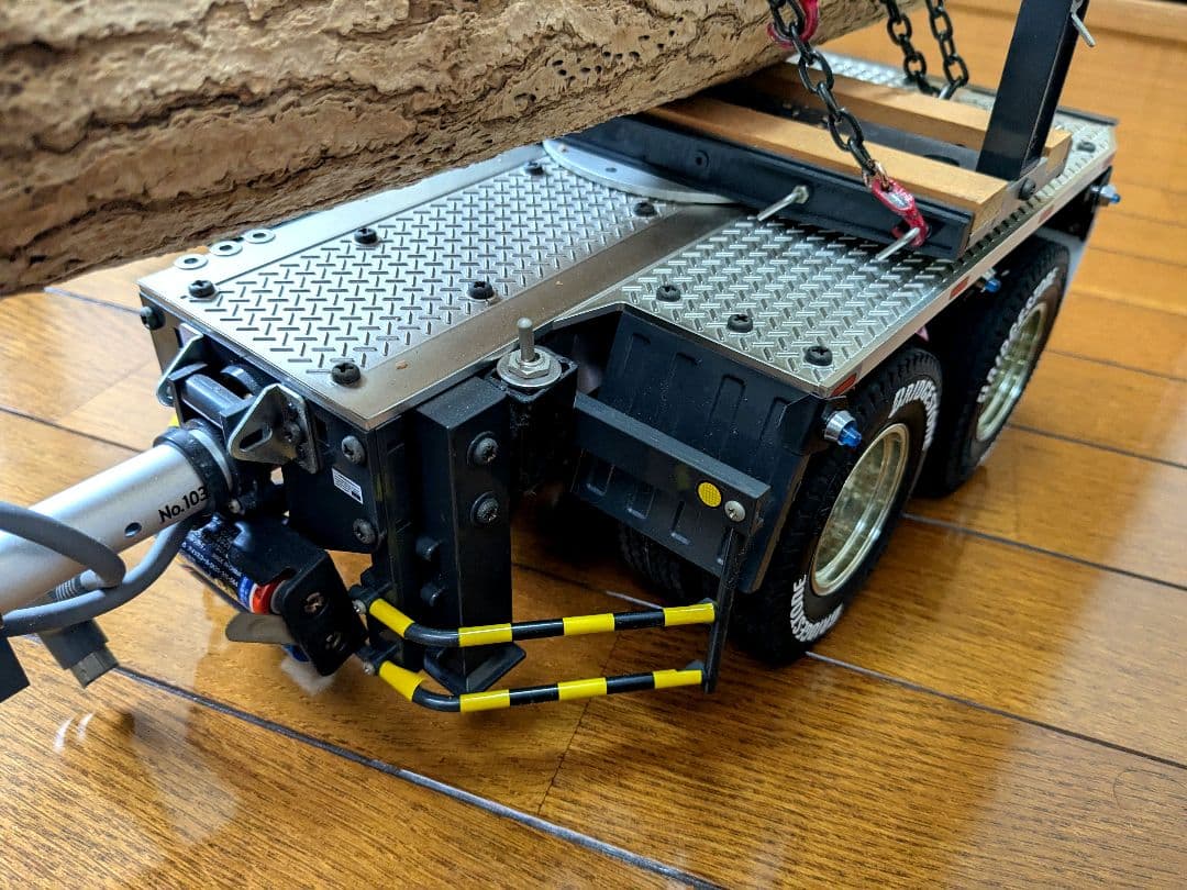 タミヤ　1/14　キングハウラー、ポールトレーラー、タイヤ等