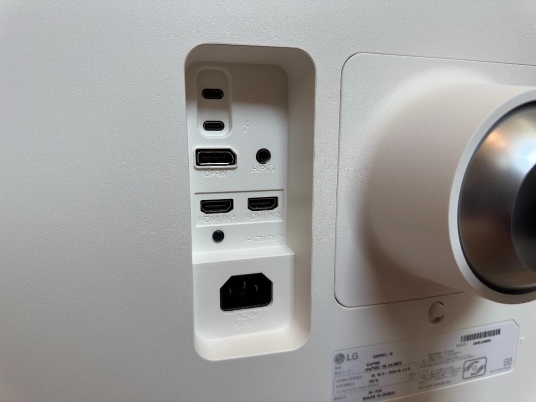 LG 5K2K ディスプレイ 40WP95C