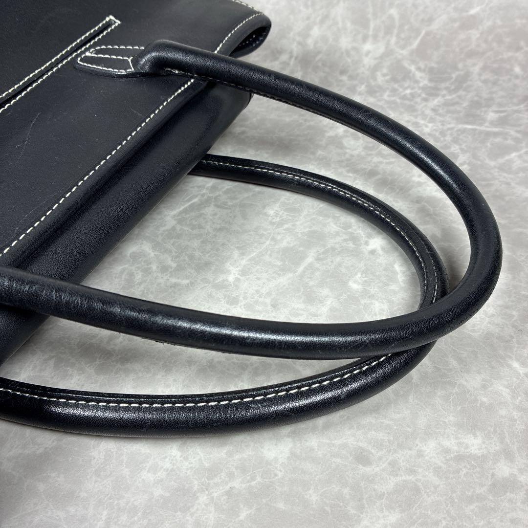 PORTER ポーター 黒レザー トートバッグ 本革 A4ビジネス ショルダー