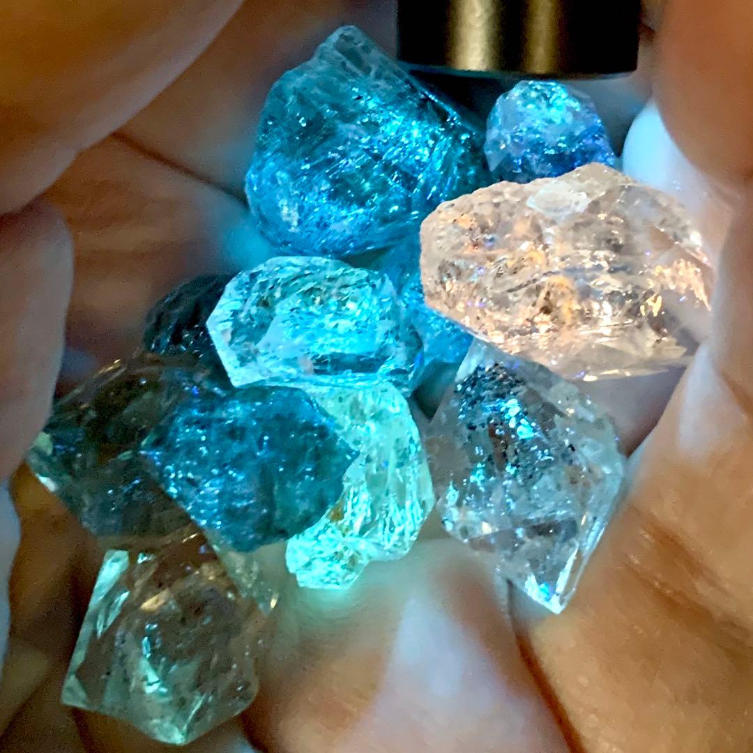 ペトロレアムクォーツ(大)10個セットq/蛍光水晶