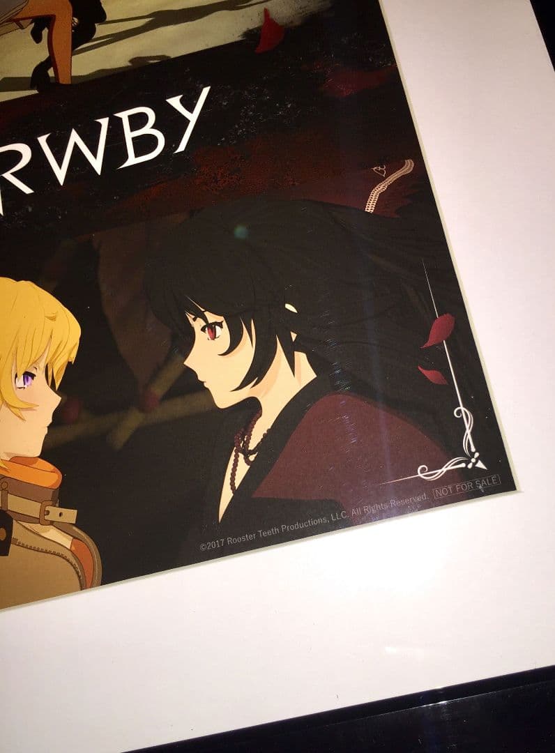 【非売品】アニメ「RWBY」キャラファイングラフ 複製原画 ルビー 氷雪帝国