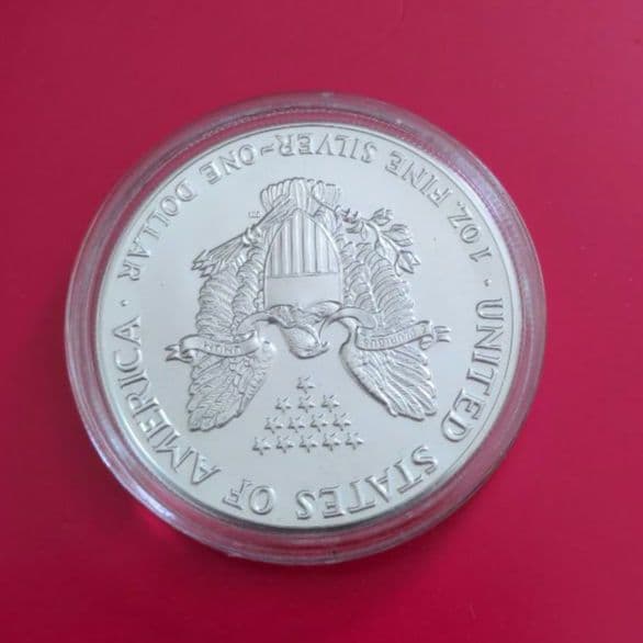 1987年イーグル銀貨1オンスカプセルケース入