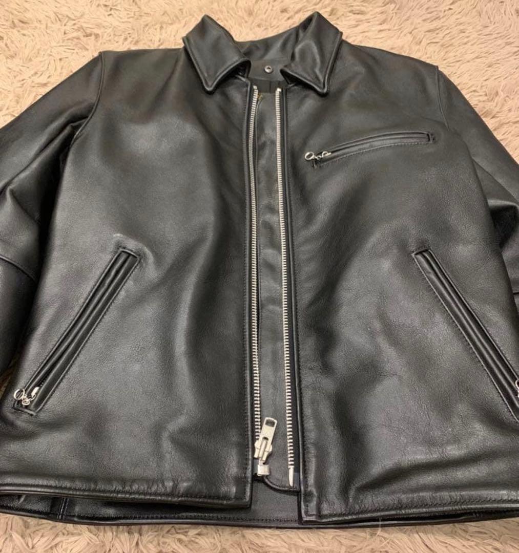 vanson 9D 別注 カウハイド BK 38