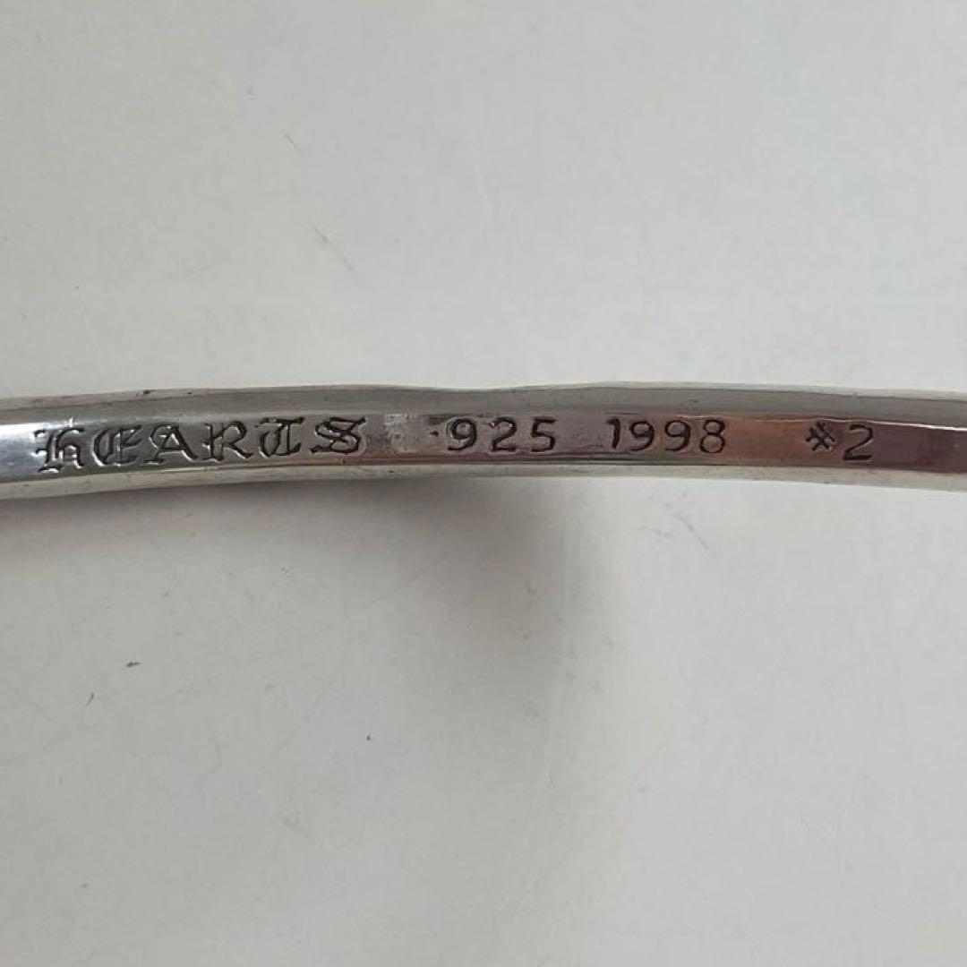 クロムハーツ スクロールバンドシルバーブレスレット　鑑定済み