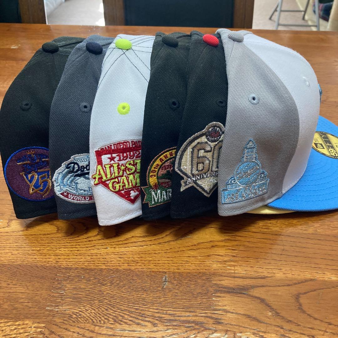 全て7-5/8 New Era 59FIFTY ベースボールキャップ6個