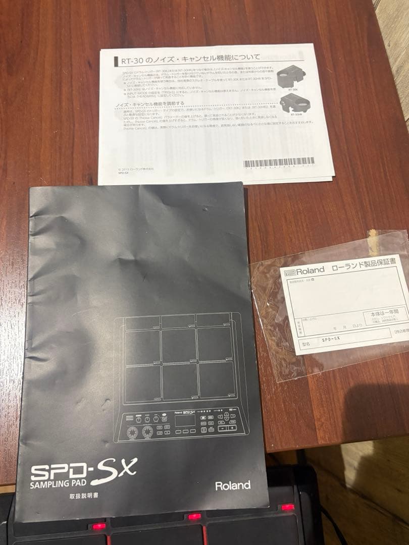 美品　ROLAND SPD-SX 説明書、保証書、専属アダプターディスク付き
