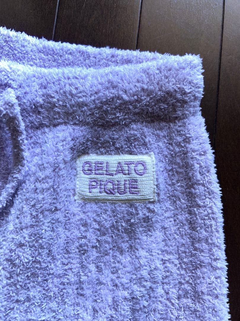 ラベンダー　セットアップ　ジェラピケ パジャマ ルームウェア