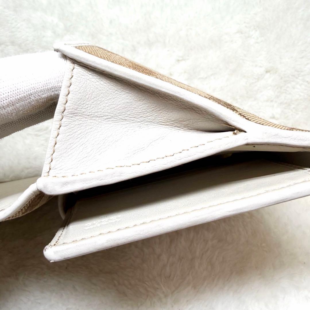 美品　GUCCI グッチ ヴィンテージ シェリーリボン 折り財布 GG柄 箱付