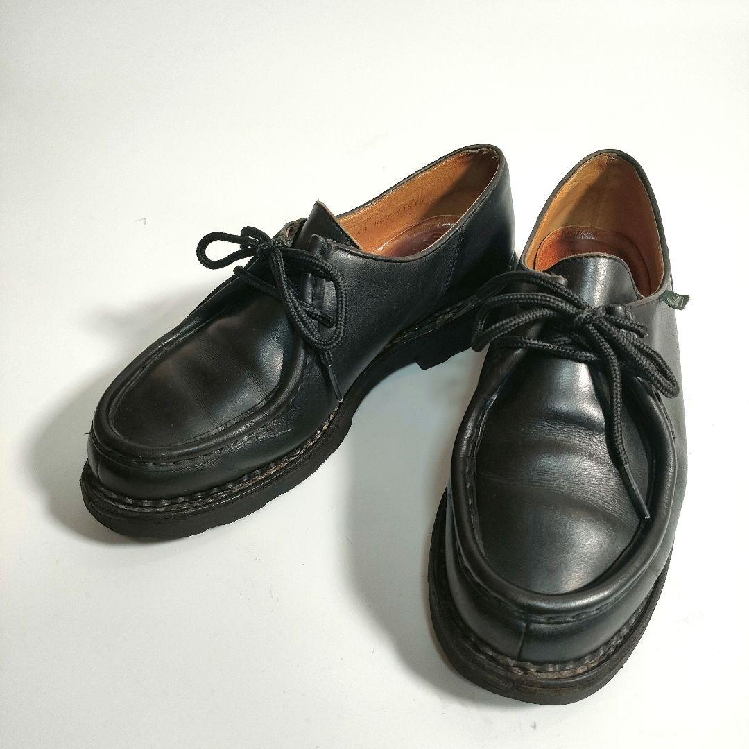 パラブーツ ミカエル 40 ブラック リスレザー チロリアンシューズ