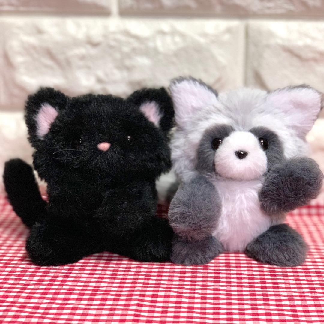 【するめ。様】 アライグマさん ＆ 黒猫さん 着ぐるみコスチューム ぬい服