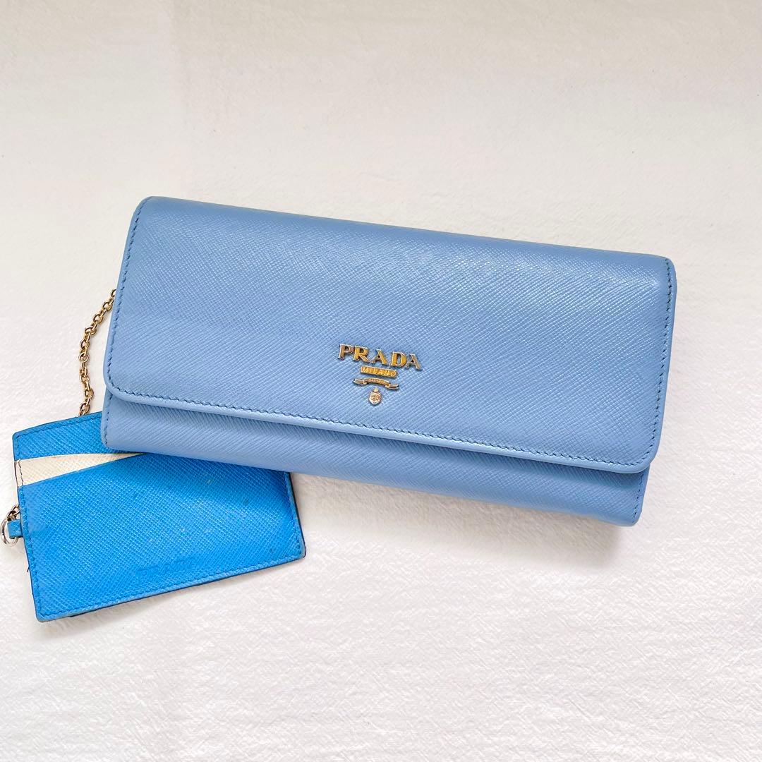PRADA プラダ サフィアーノ 長財布 フラップ　2つ折り財布　1221-⑩