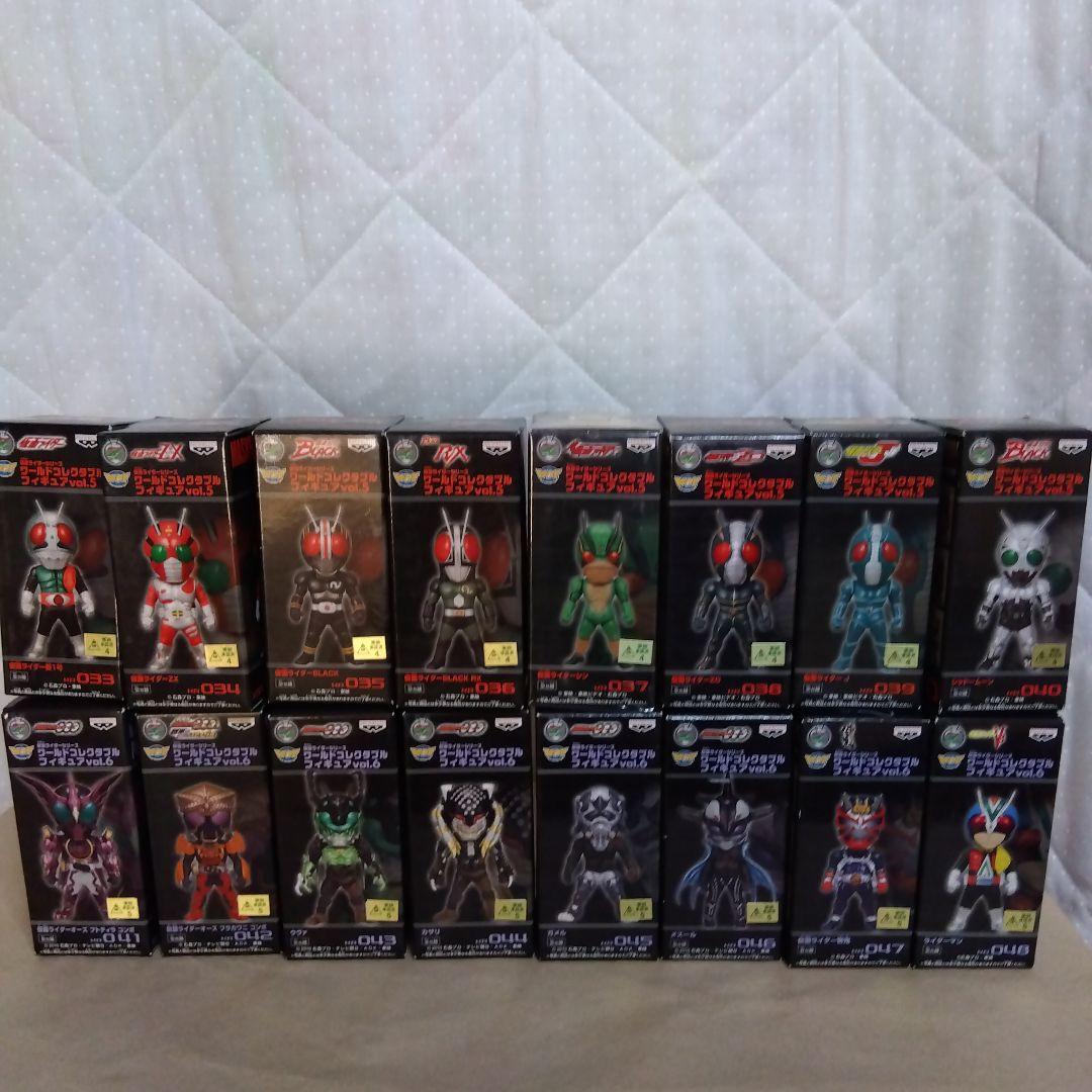 【未開封品144点】仮面ライダー ワーコレフィギュアvol.1〜vol.18