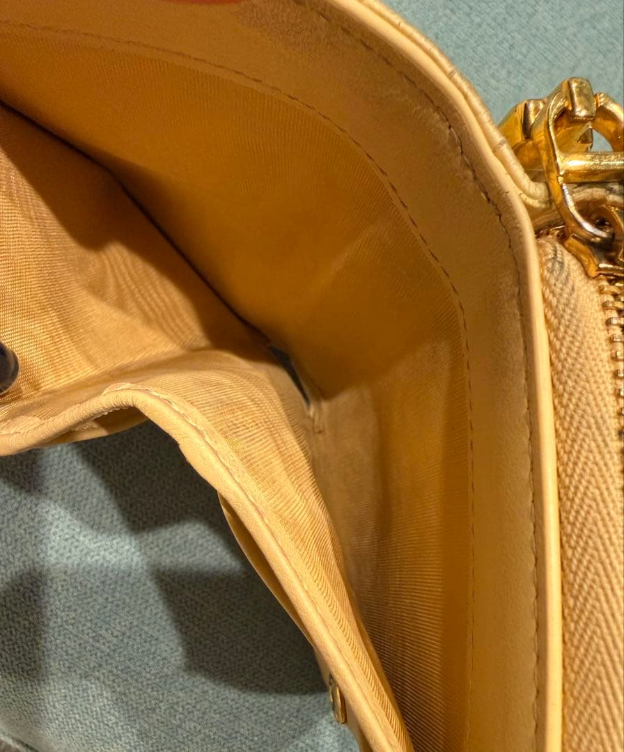 DIOR ミニ財布　折りたたみ財布　イエロー　黄色