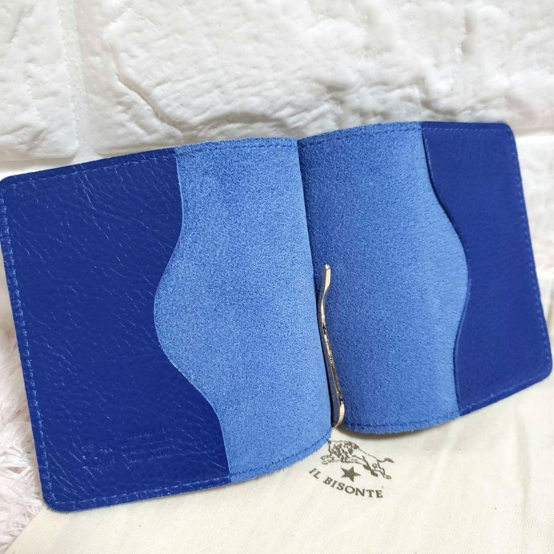 極美品 希少カラー IL BISONTE イルビゾンテ マネークリップ 財布