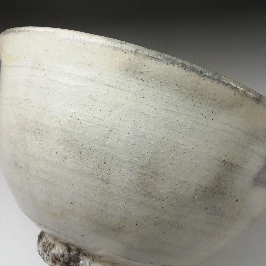 Ｔ３７０　茶碗　『越前粉引茶碗』『三好建太朗 作』　共箱　抹茶碗　茶道具