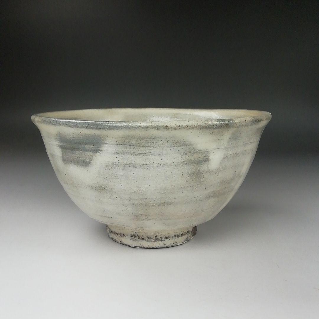 Ｔ３７０　茶碗　『越前粉引茶碗』『三好建太朗 作』　共箱　抹茶碗　茶道具