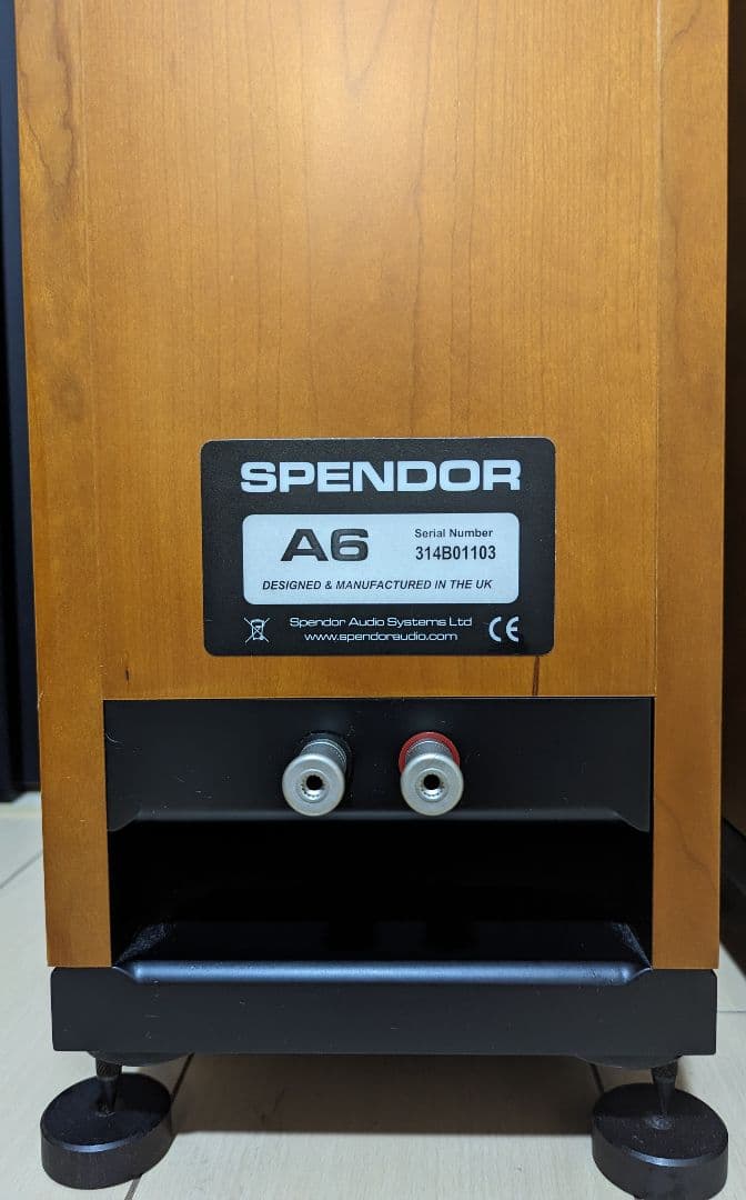 英国製Spendor スペンドールA6チェリー❤本体ペア＆スパイク8本/美品