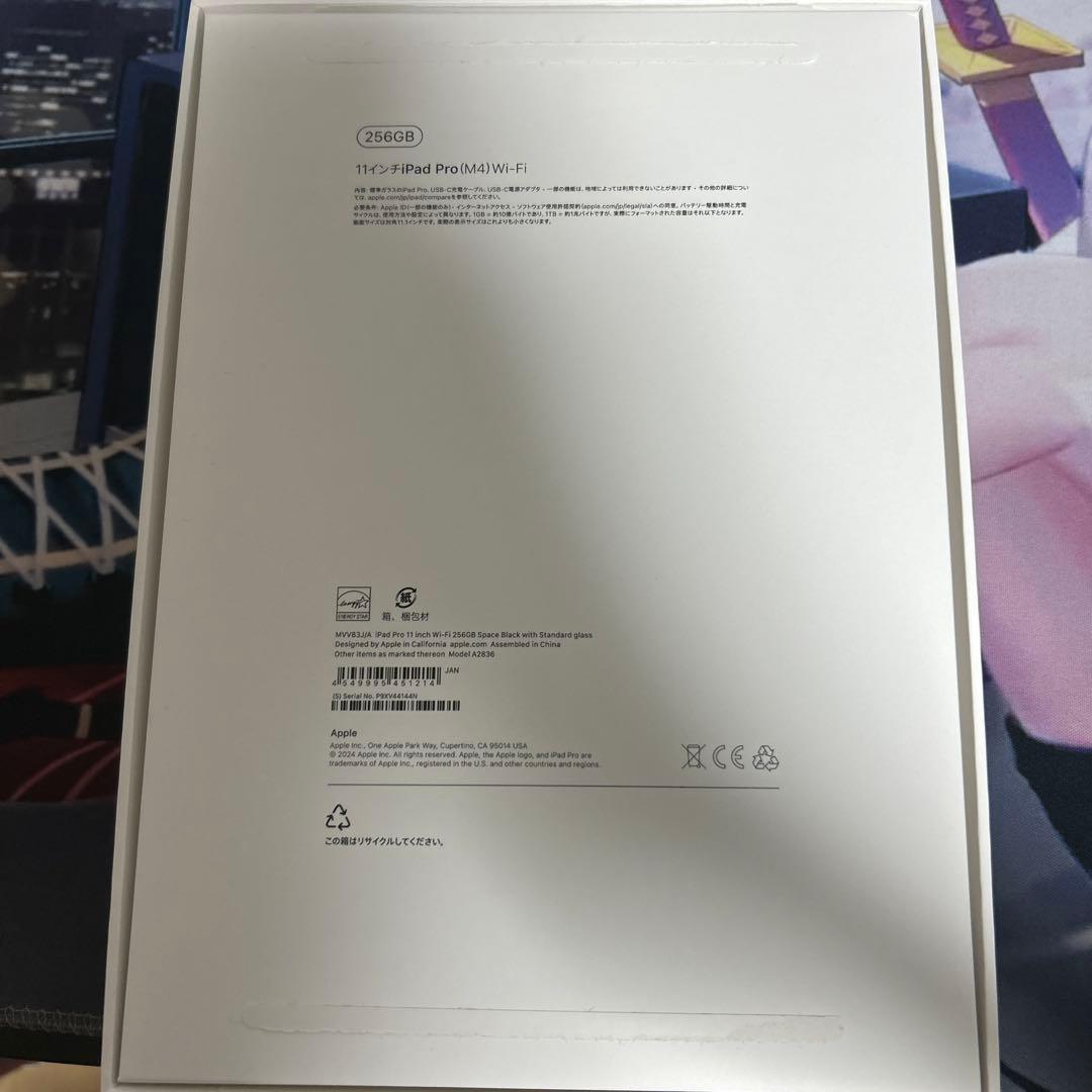 iPad Pro 11インチ（第5世代）M4チップWi-Fiモデル 256GB