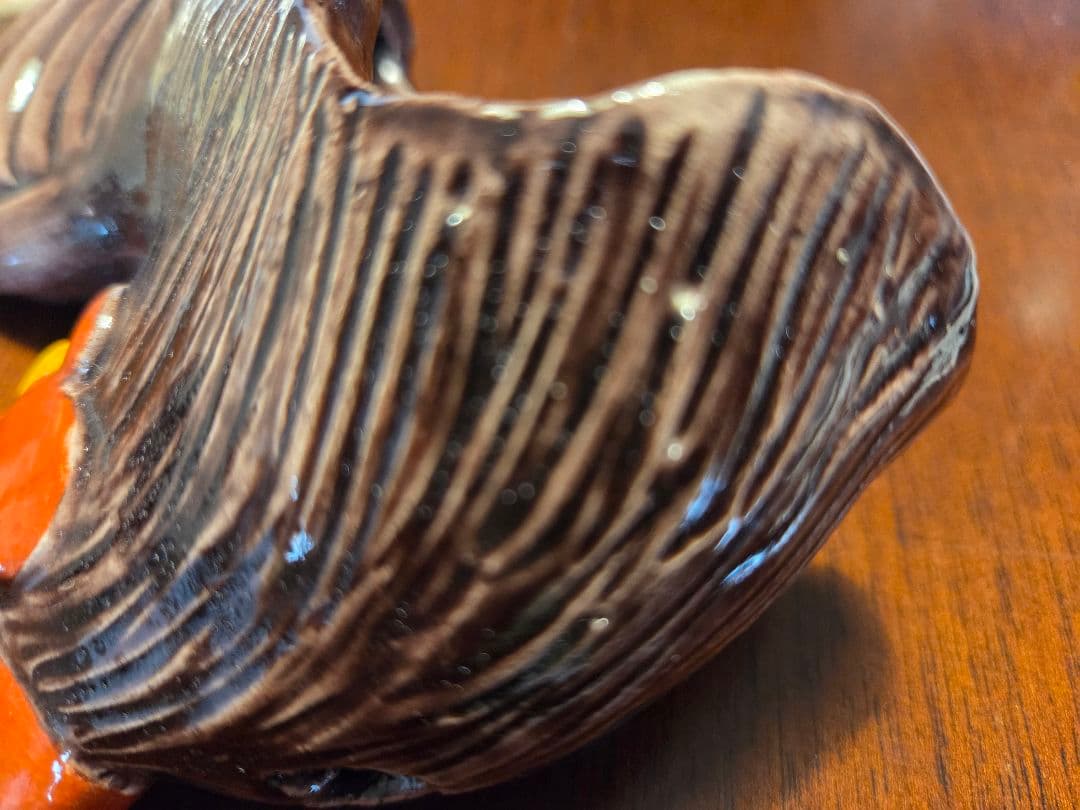 鶏(楽) 香炉 川崎和楽造 　 紙製共箱付 京焼