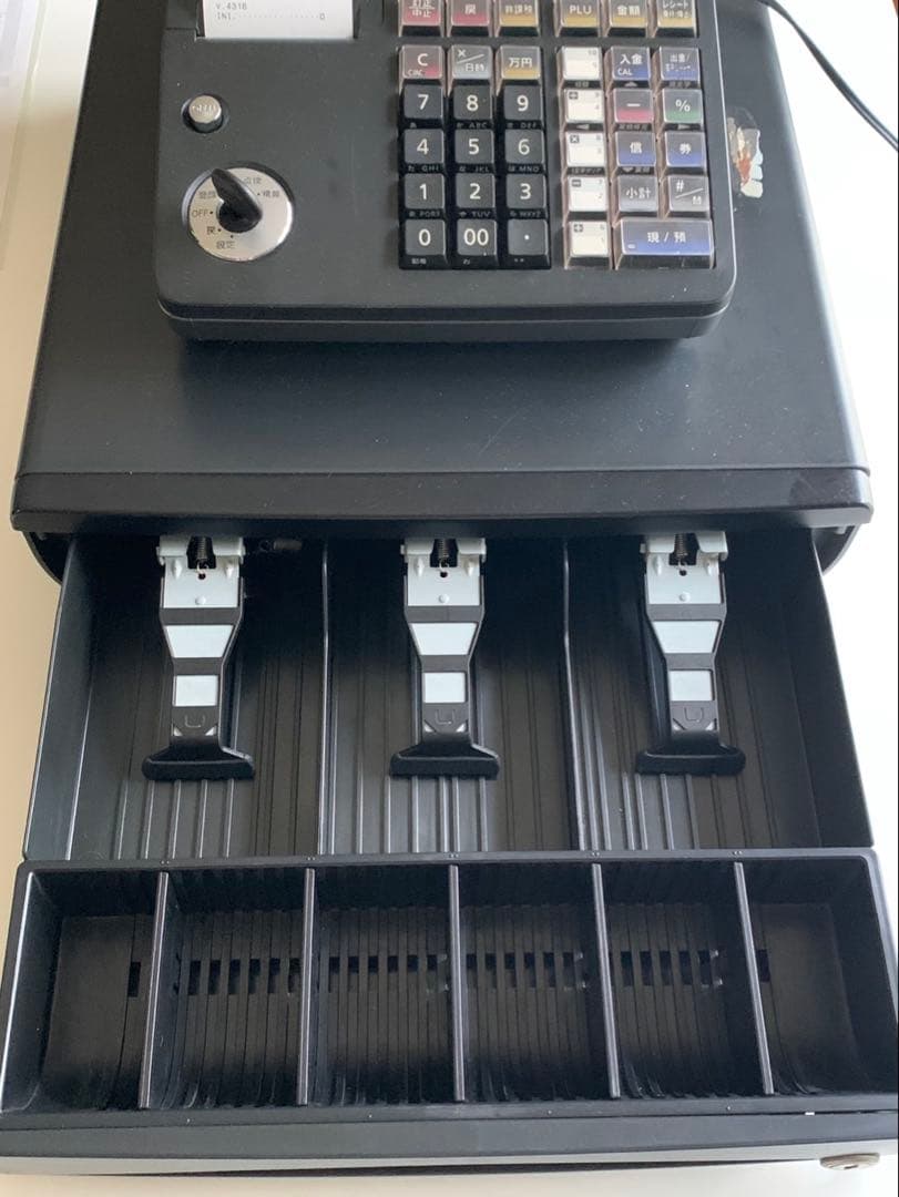 CASIO TE-300 電子レジスター ブラック 【動作確認・初期化設定済み】