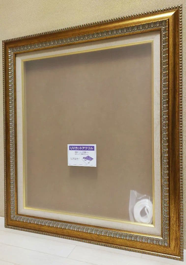 額縁　 空額縁　F10号 【新品】【未使用】 ゴールド　アンティーク調　油絵用