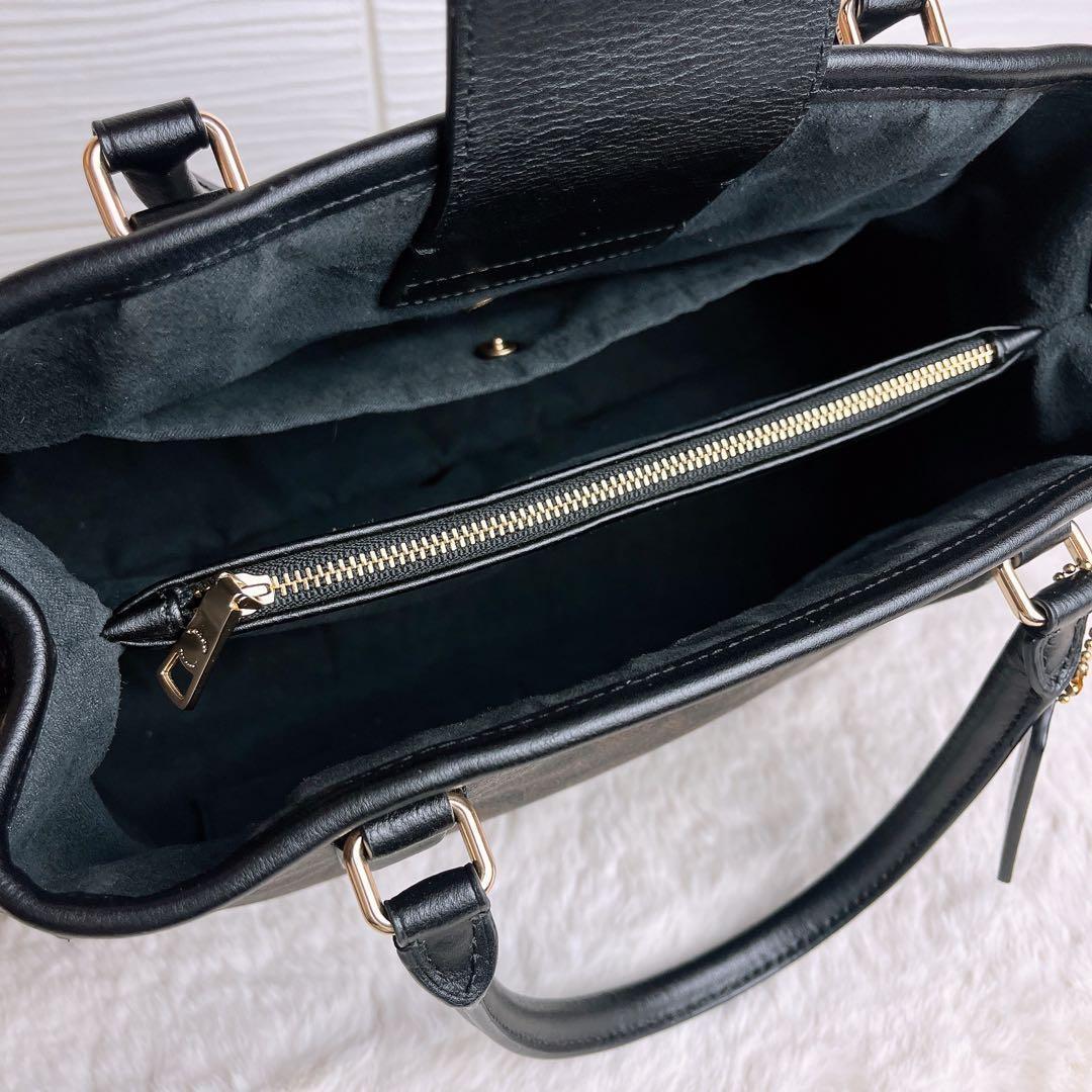 極美品☆COACHコーチ 2wayショルダーバッグ レザー ブラウン