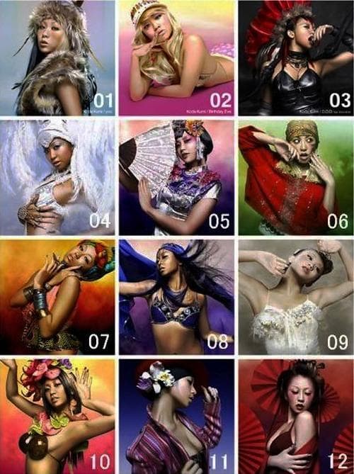 倖田來未「12週連続リリース」非売品 告知ポスター 4枚セット