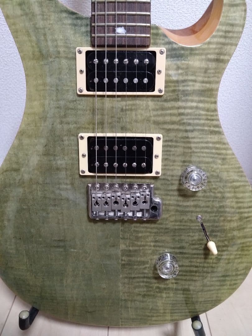 PRS custom24 SE グリーン ソフトケース付き