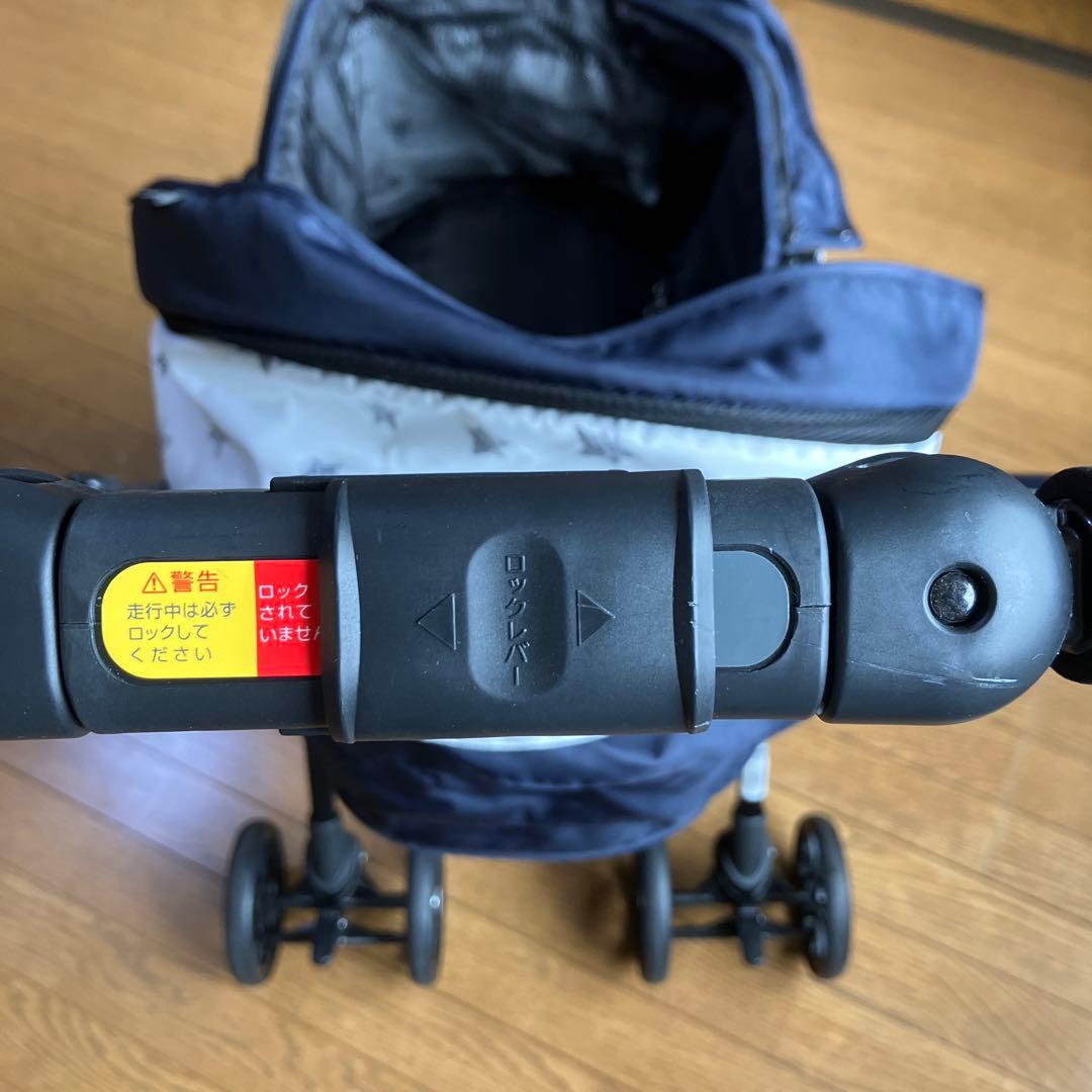 コンビ ペット用カート ミリミリライト アルファ EG ロング D ネイビー