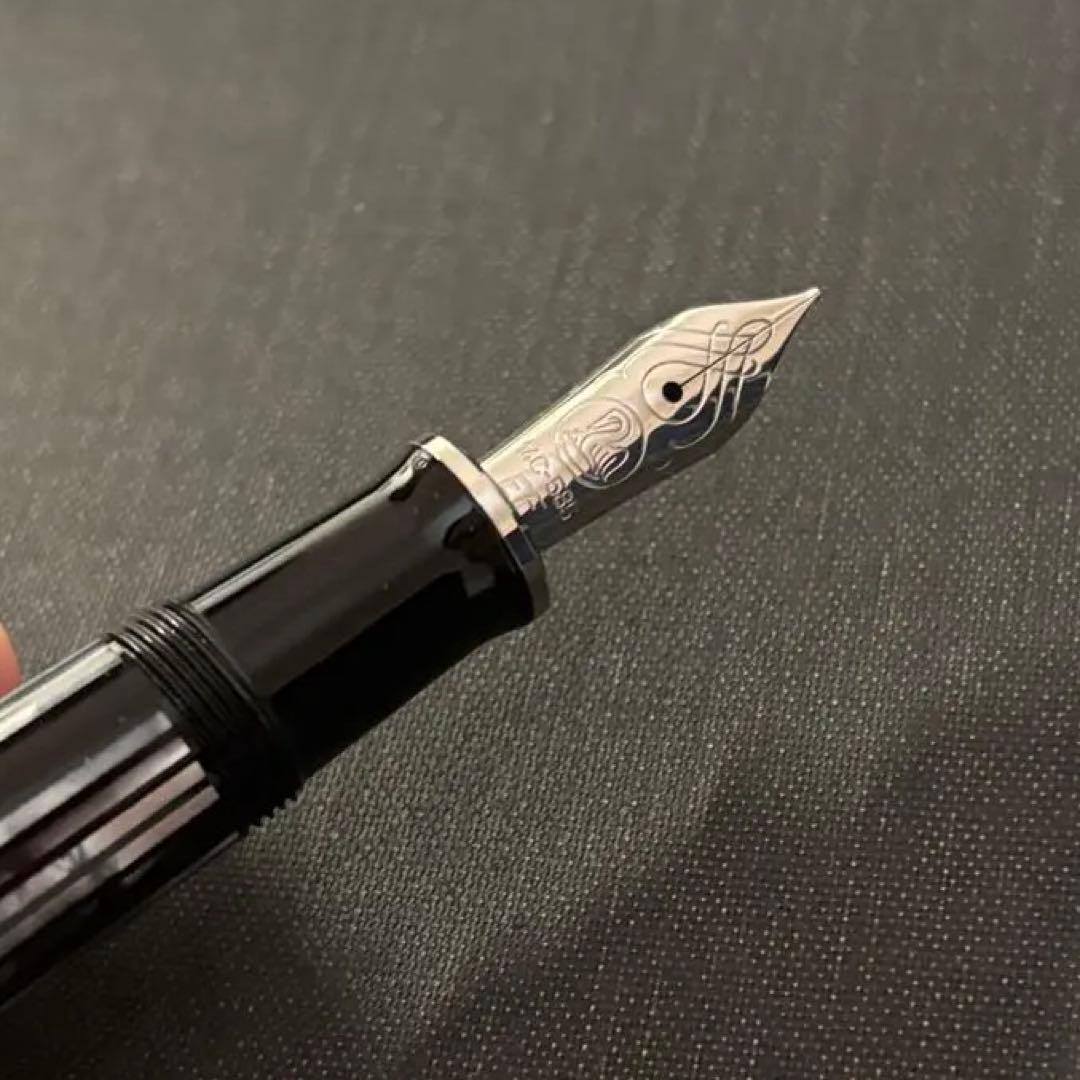 極美品 完品 ペリカン M605 トータスシェルブラック EF