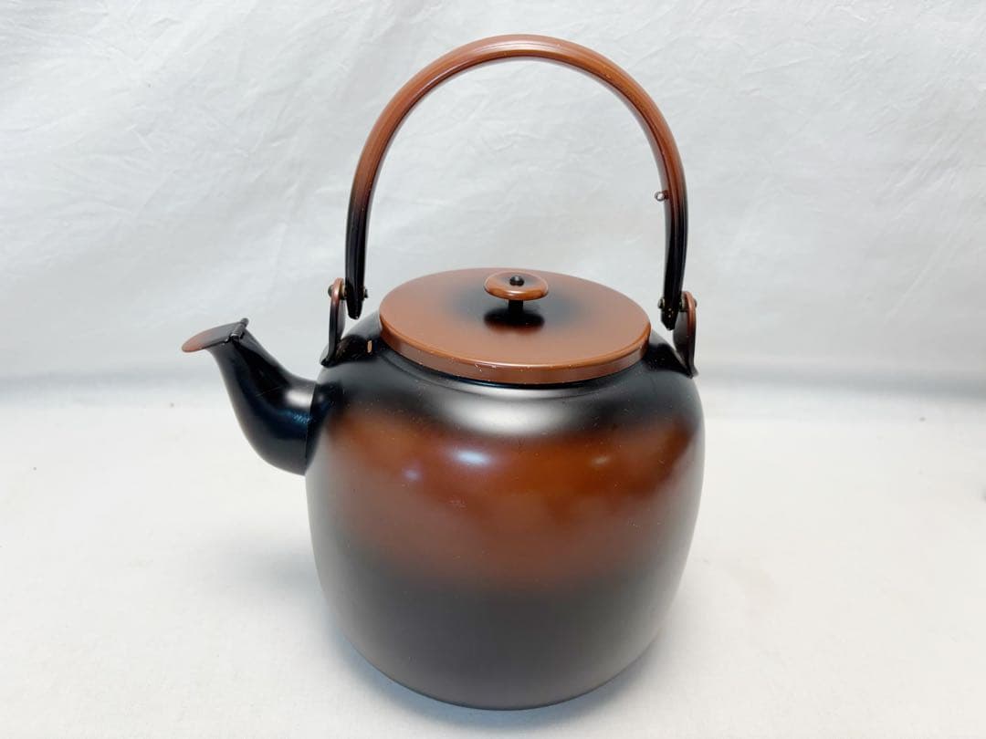 茶道具 やかん 腰黒やかん 水注 口蓋付 薬缶 煎茶道具 裏千家 湯沸 利休形