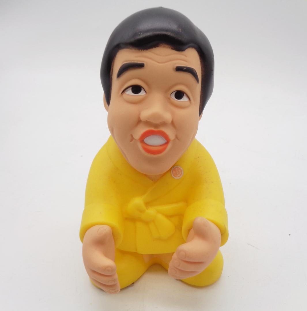 〖萩本欽一ソフビ貯金箱〗バスクリン非売品マスコット人形