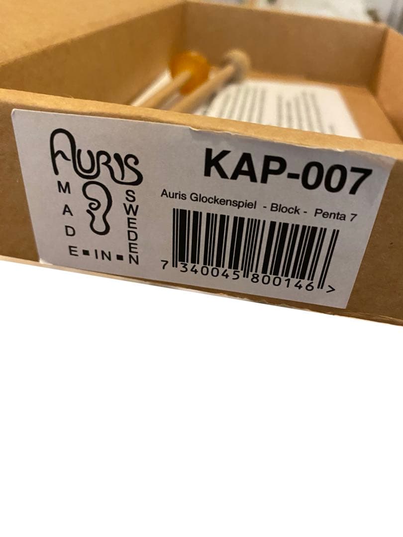 AURIS 鉄琴 7音 箱・説明書・マレット2本付き