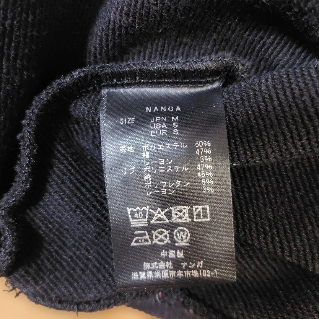 NANGA フーディ パーカー　ブラック　M