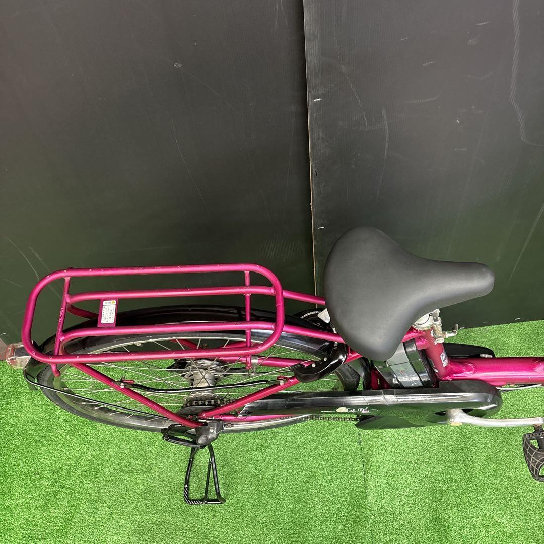 電動自転車 BS BEAUTE ピンク 3人乗り対応　50⚫️