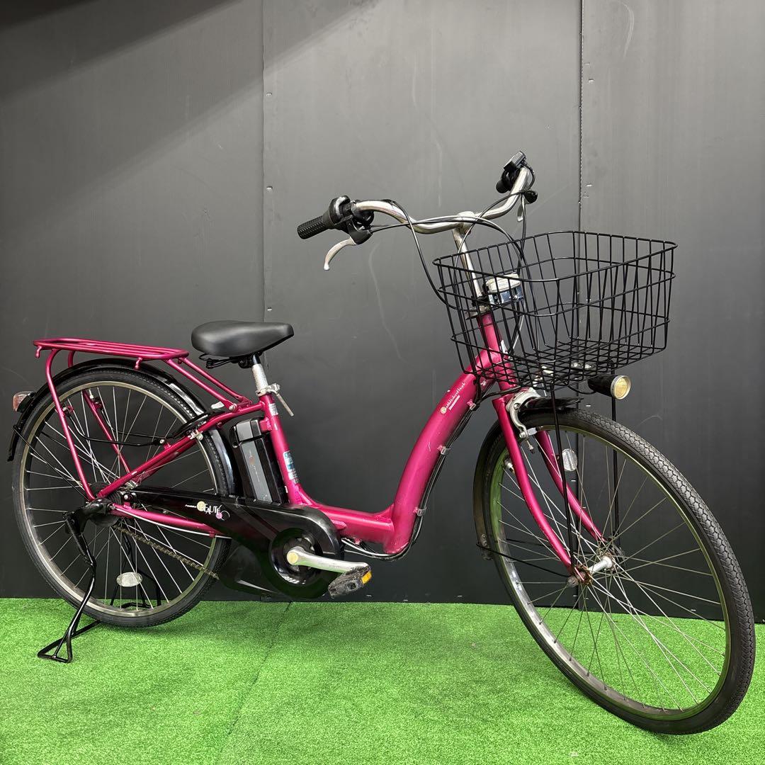 電動自転車 BS BEAUTE ピンク 3人乗り対応　50⚫️