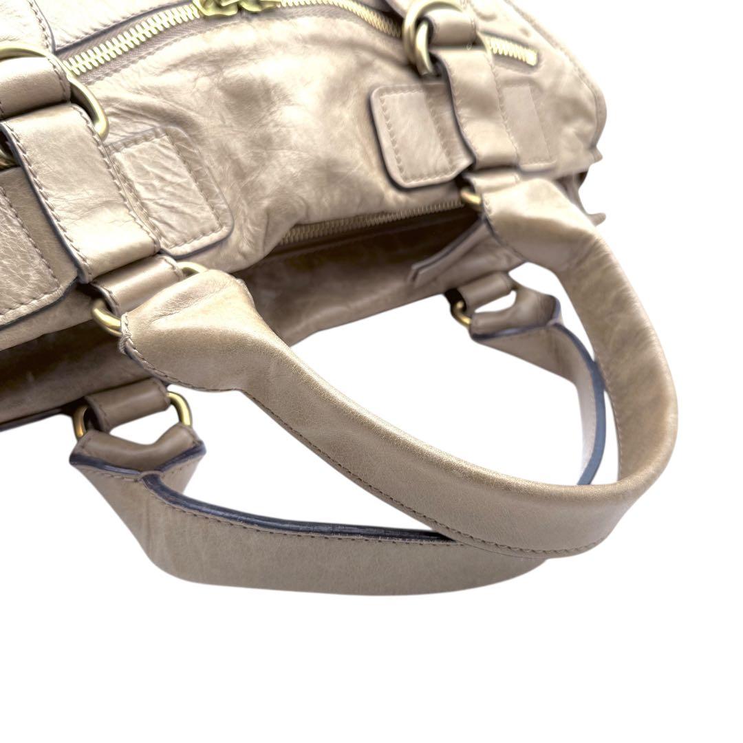 【美品】Chloe クロエ　ベイ　ハンドバッグ　ボストンバッグ　レザー