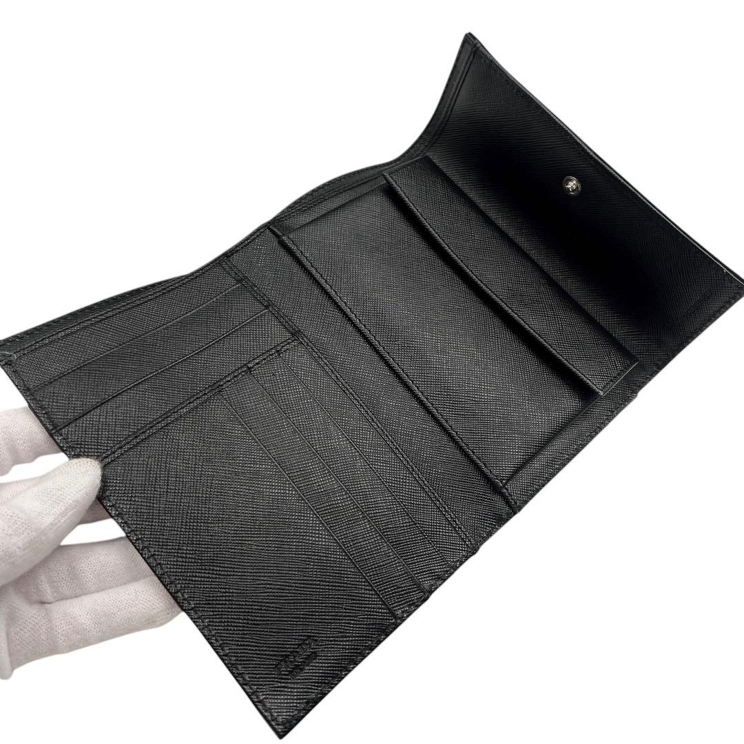 専用 PRADA ブラック ナイロン レディース 折り財布 7851