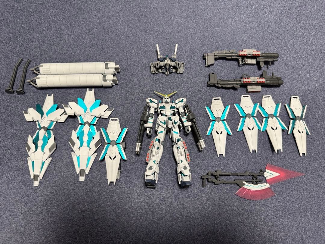 HGUC 1/144 フルアーマー・ユニコーンガンダム デストロイモード 塗装品