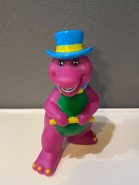 ビンテージ 90s Barney 杖 マジシャン バーニー 人形 フィギュア